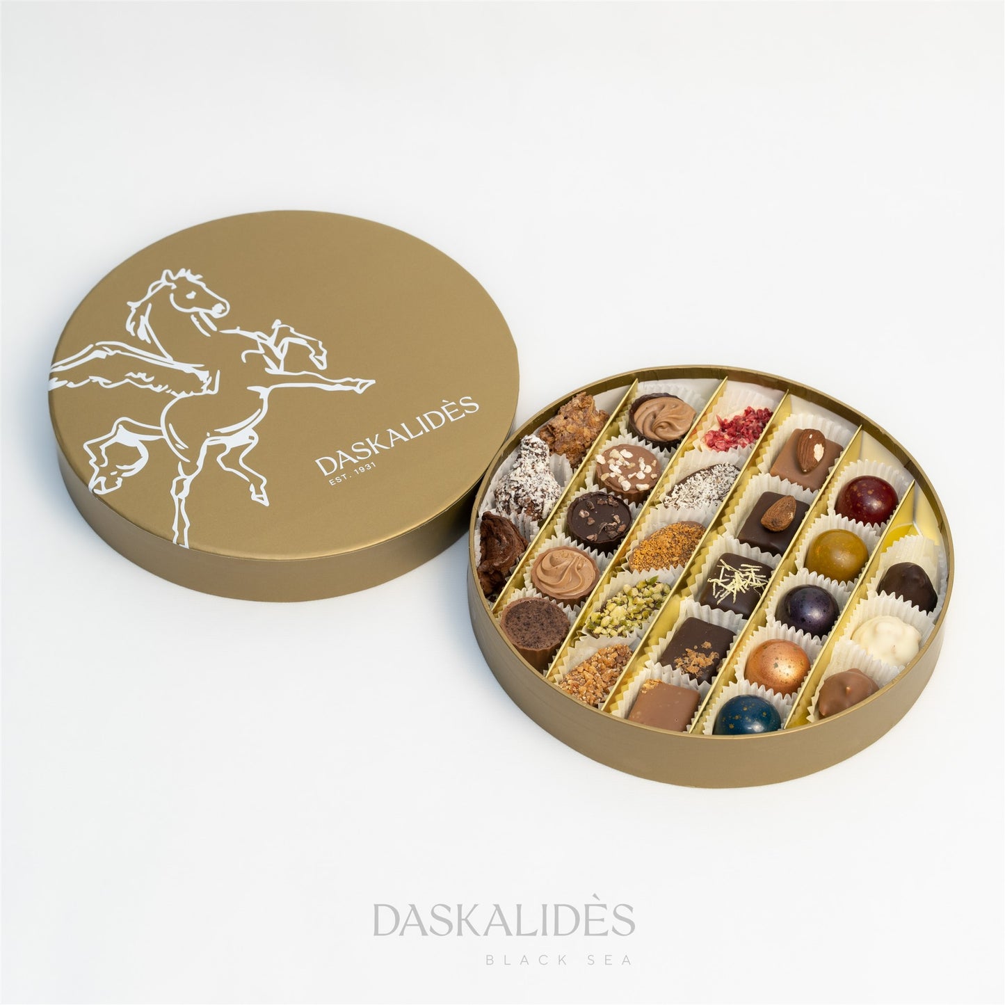 Кръгла бонбониера Пегас